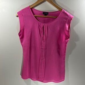 The Limited Pretty Pink Sleeveless Tank Ruffled Blouse Size XS